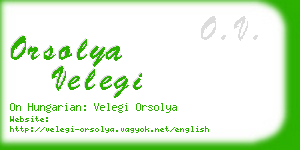 orsolya velegi business card